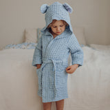 Teddy -Children's Bathrobe | Icy Blue