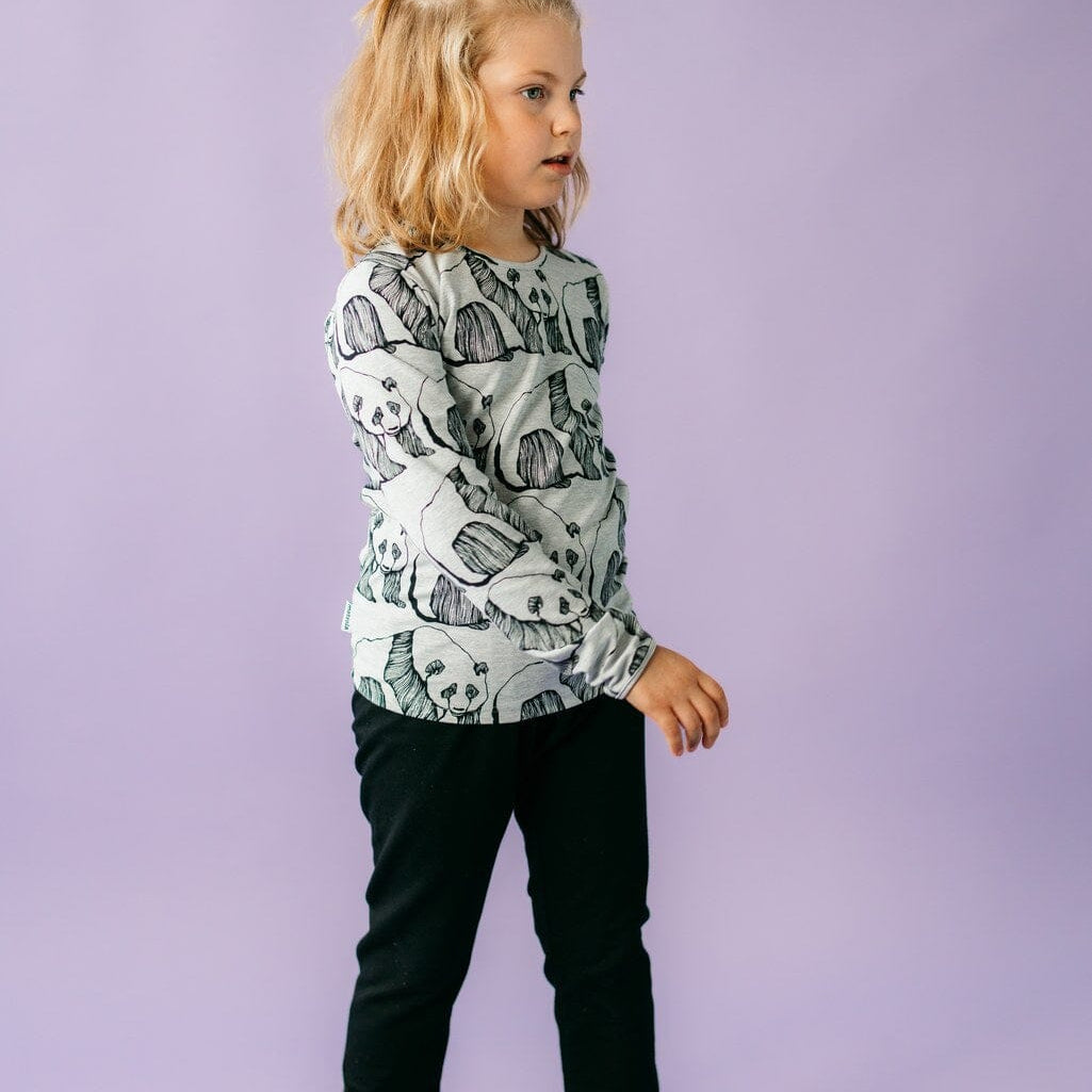 BF PANDA SHIRT LS, GREY MELANGE Black Friday