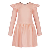BF RIB FRILLA DRESS LS, MILKY PEACH Black Friday