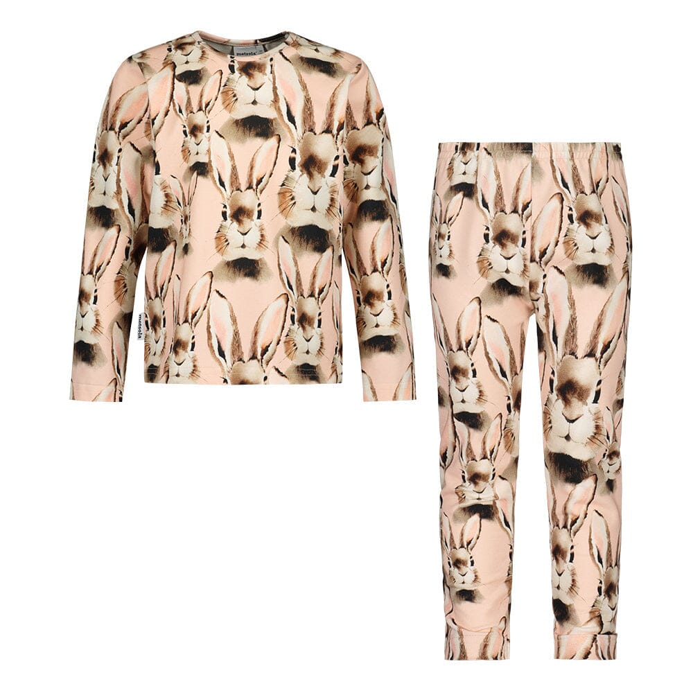 BUNNY PINK -PYJAMA Yövaatteet Metsola