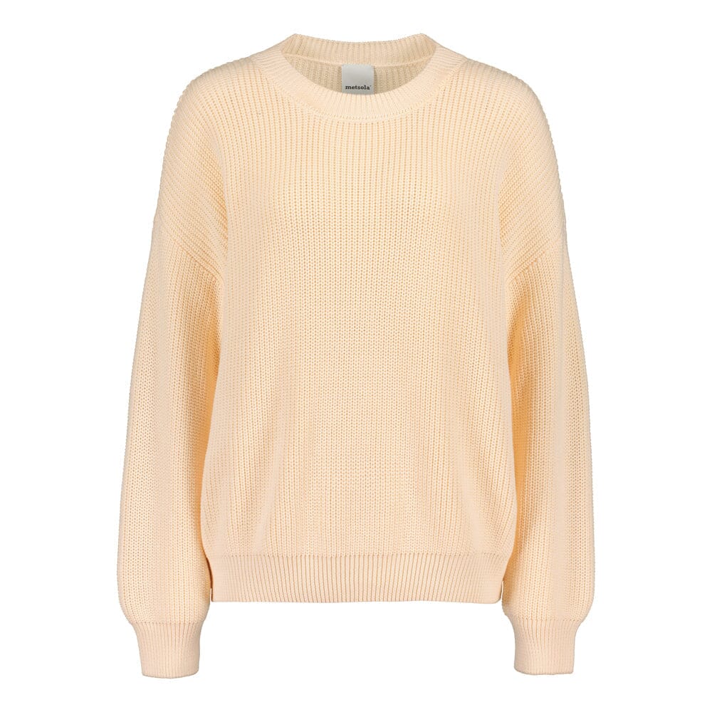 COTTON KNIT JUMPER -PUUVILLANEULE | VANILLA Aikuisten paita My Happy Place Women
