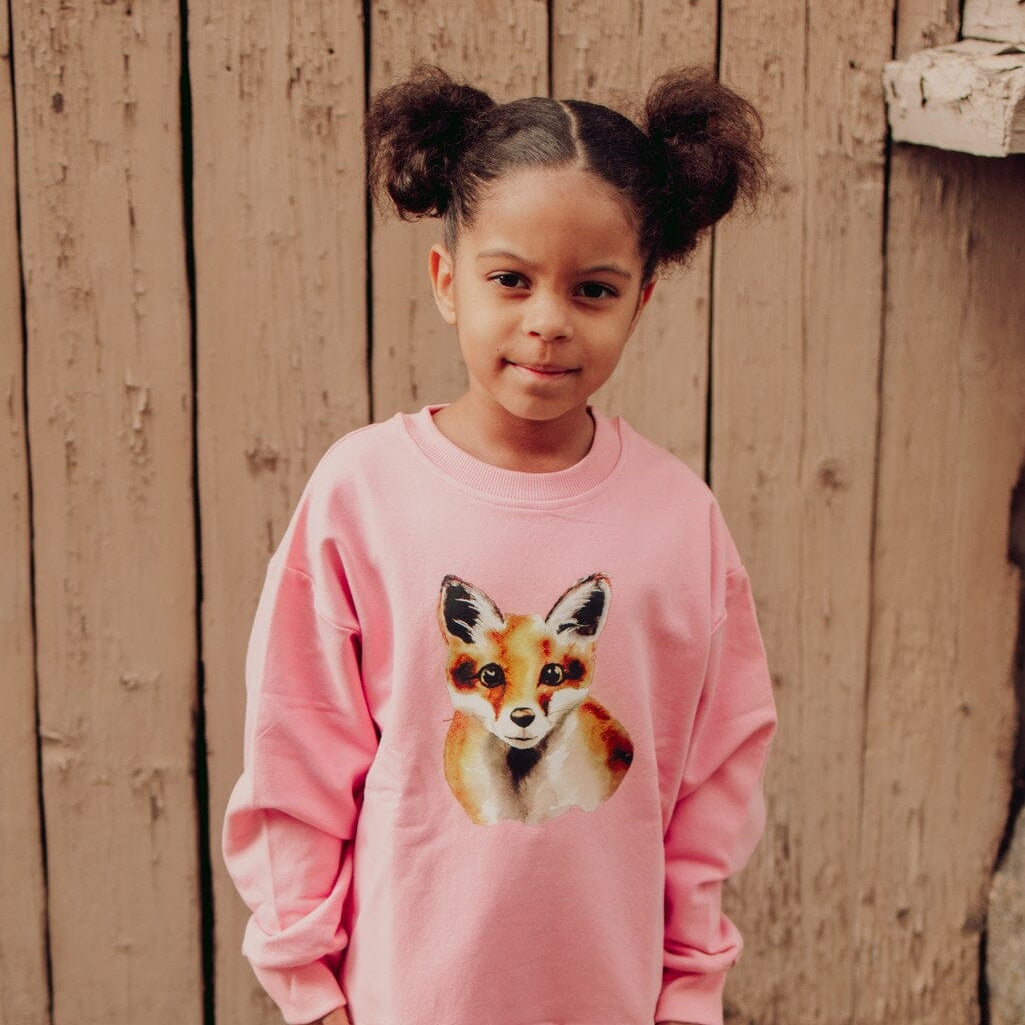 Fox Rosy Oversize Sweater -Collegepaita Pitkähihainen paita Urban Story