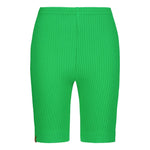 HEAVY RIB BIKER SHORTS | SPACE GREEN Housut Beach Party