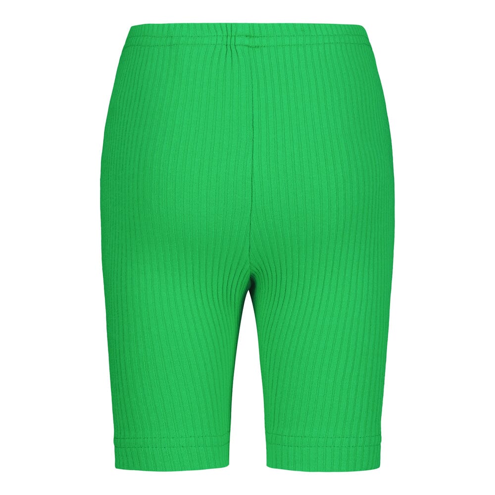 HEAVY RIB BIKER SHORTS | SPACE GREEN Housut Beach Party