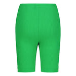 HEAVY RIB BIKER SHORTS | SPACE GREEN Housut Beach Party