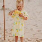 LEMON TREE RIB FRILLA DRESS | LEMON SORBET Mekko Beach Party