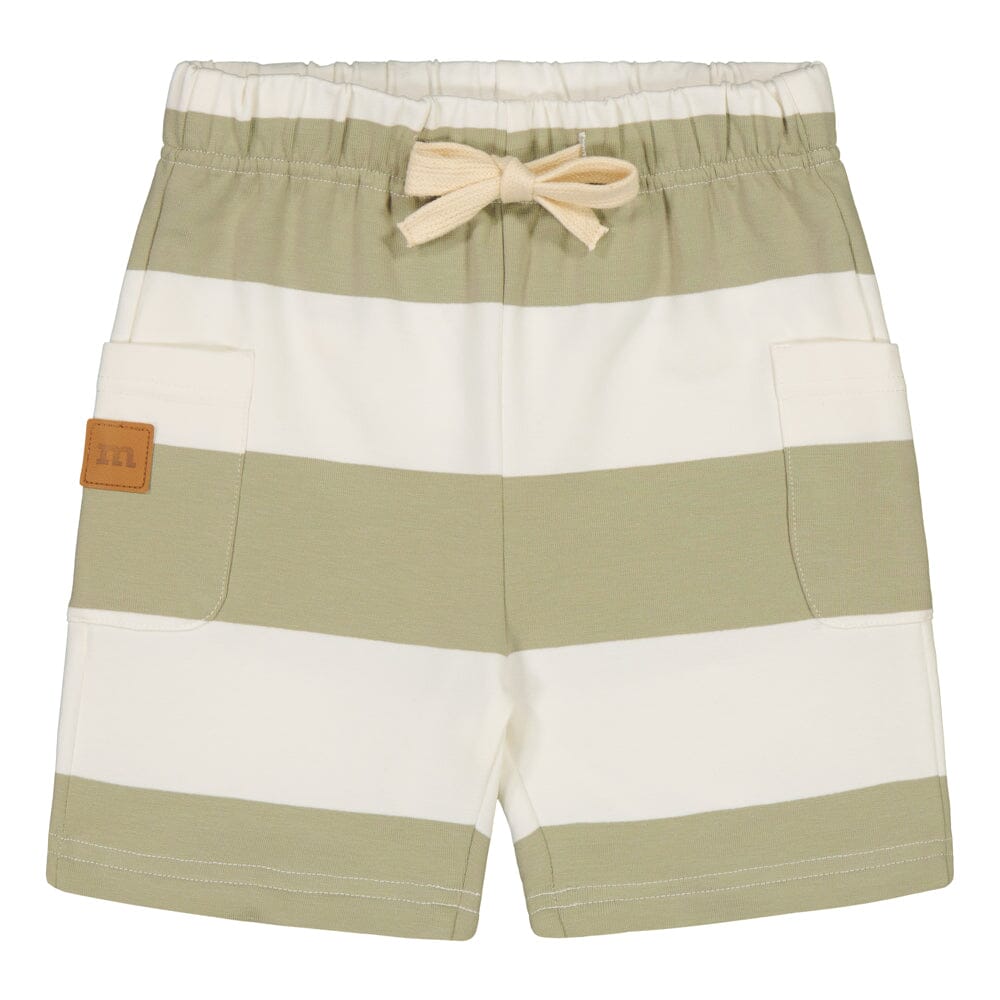 STRIPED COLLEGE SHORTS | MILKY PEAR - VANILLA Housut Wonders of Life