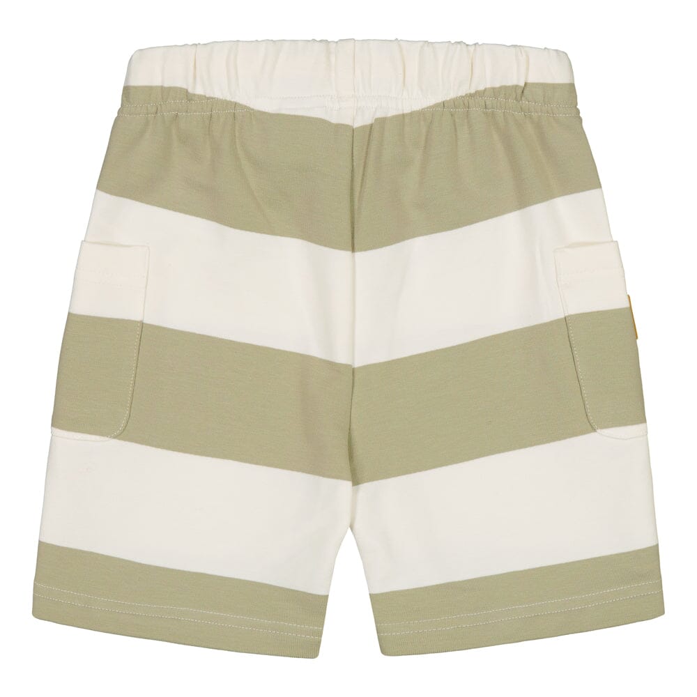 STRIPED COLLEGE SHORTS | MILKY PEAR - VANILLA Housut Wonders of Life