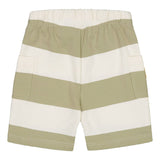 STRIPED COLLEGE SHORTS | MILKY PEAR - VANILLA Housut Wonders of Life