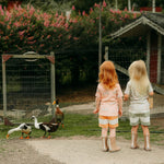 STRIPED COLLEGESHORTSIT | MILKY PEAR - VANILLA Housut Wonders of Life