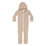 STRIPED RIB PLAYSUIT | MUDDY BOOTS/CREAMY Jumpsuit Made of Dreams