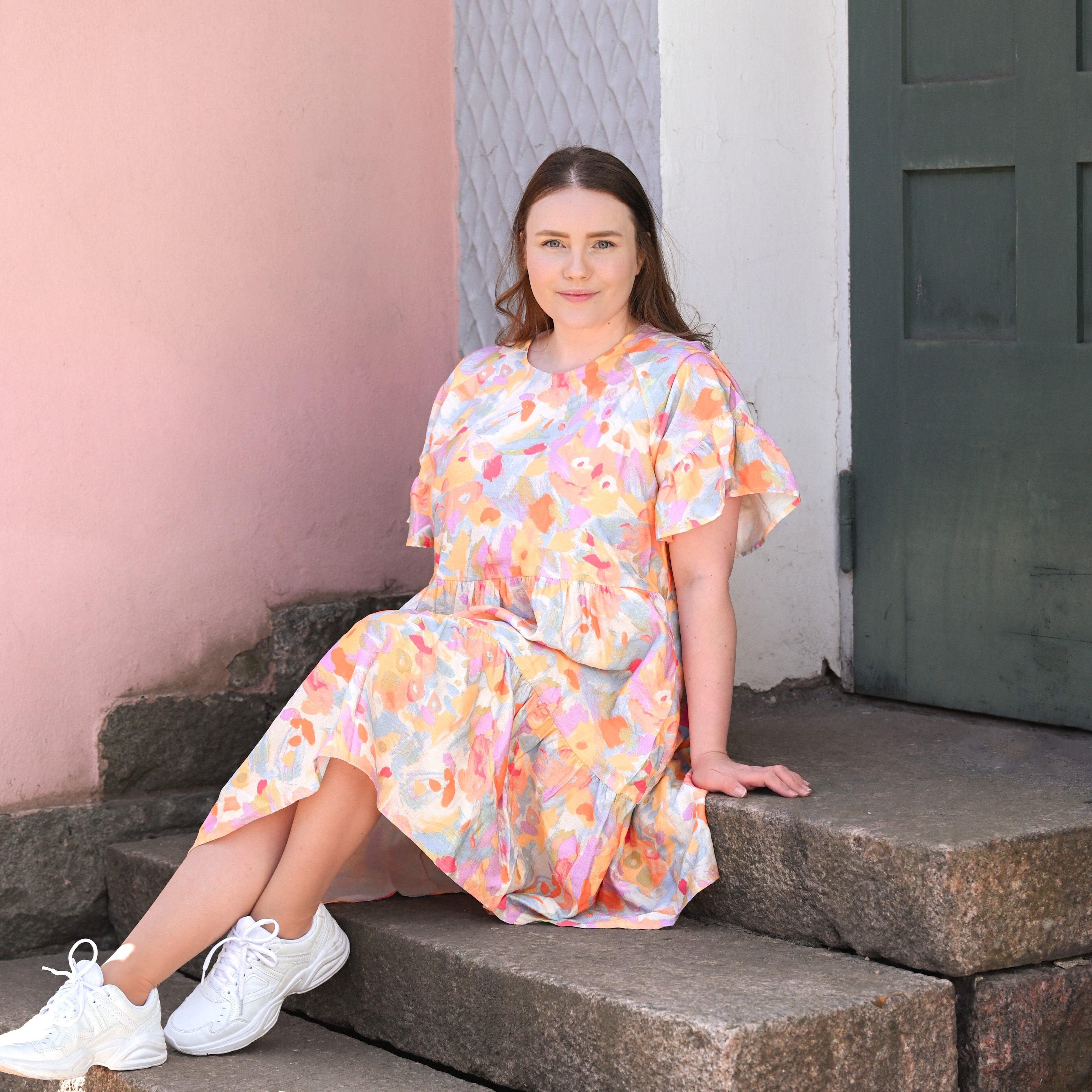 TAHITI FRILL DRESS -MEKKO Aikuisten mekko Beach Party Women