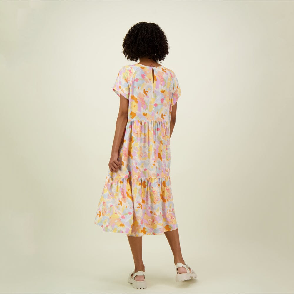 TAHITI TIERED MIDI DRESS -MEKKO Aikuisten mekko Beach Party Women