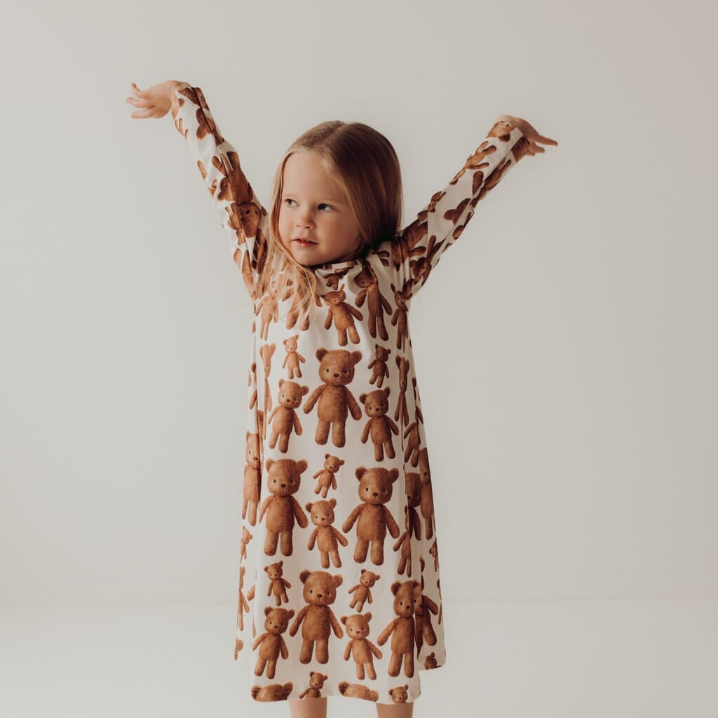 TEDDY BEAR CREAMY NIGHT DRESS -YÖMEKKO Yövaatteet Best times