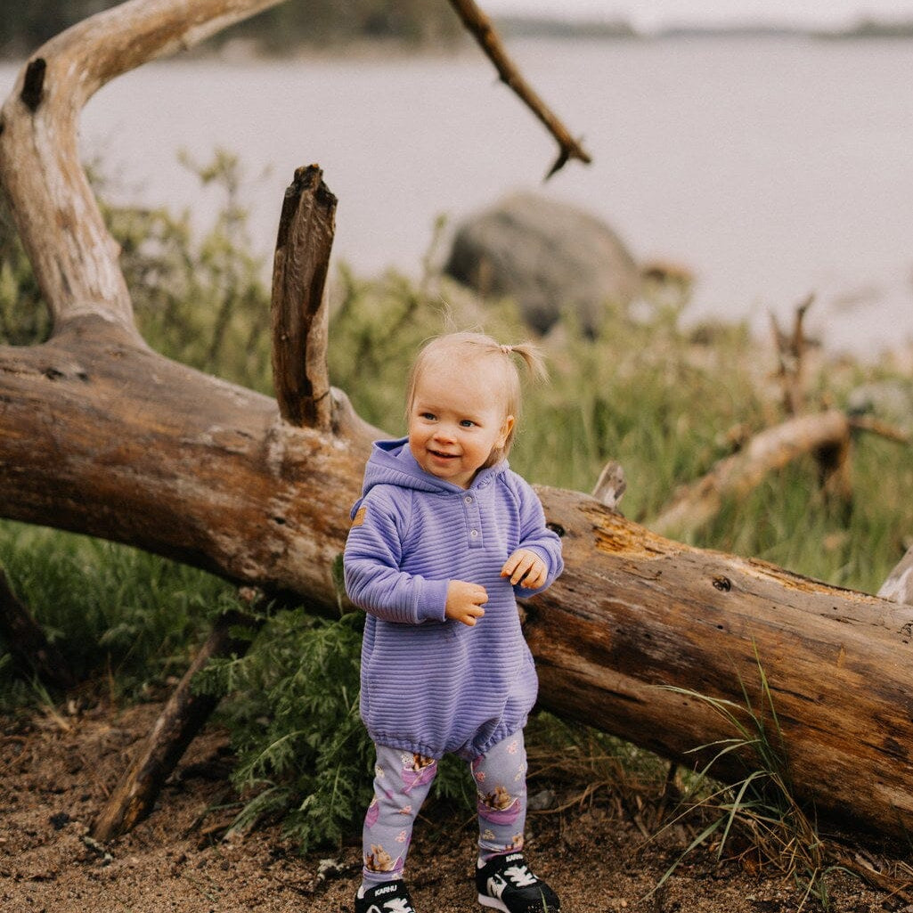Textured Bear Romper | Wildy Body True Campers