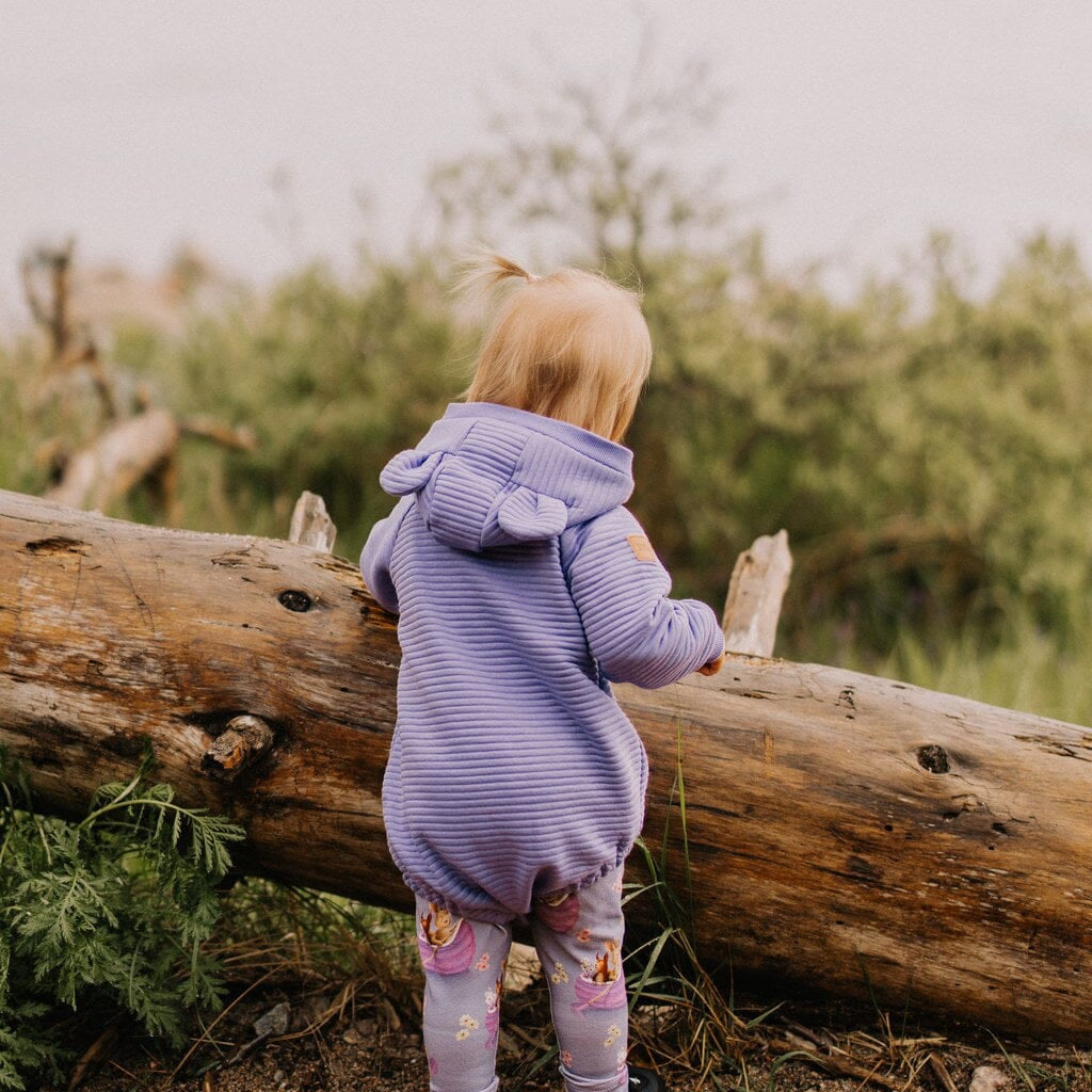 Textured Bear Romper | Wildy Body True Campers