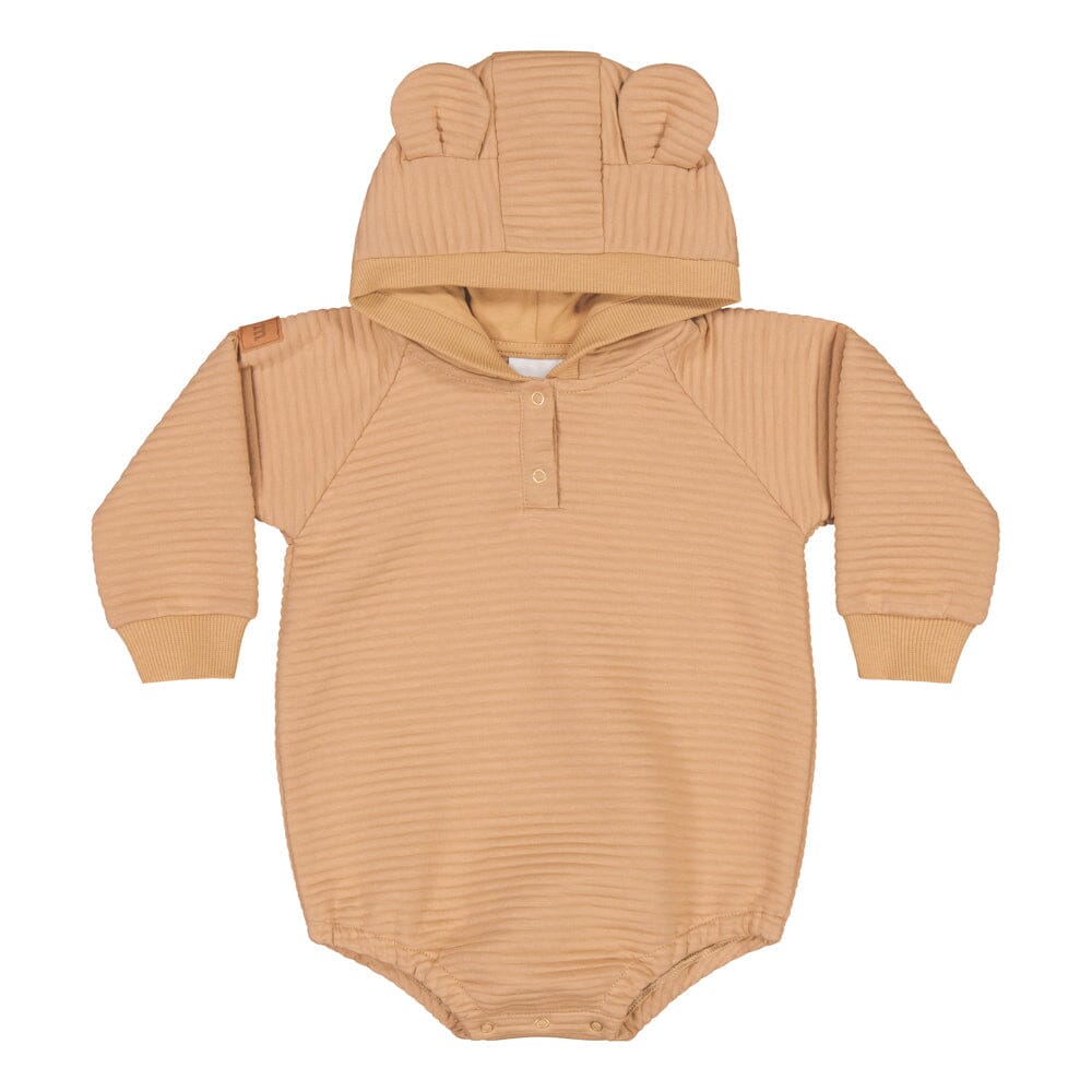 Textured Bear Romper | Woody Body True Campers
