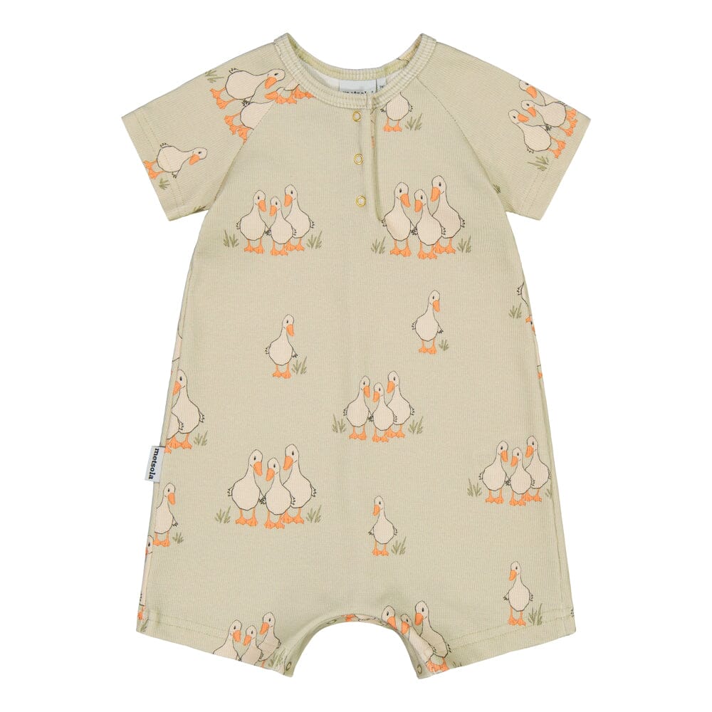 TINY FARMERS RIB ROMPER | MILKY PEAR Body Wonders of Life