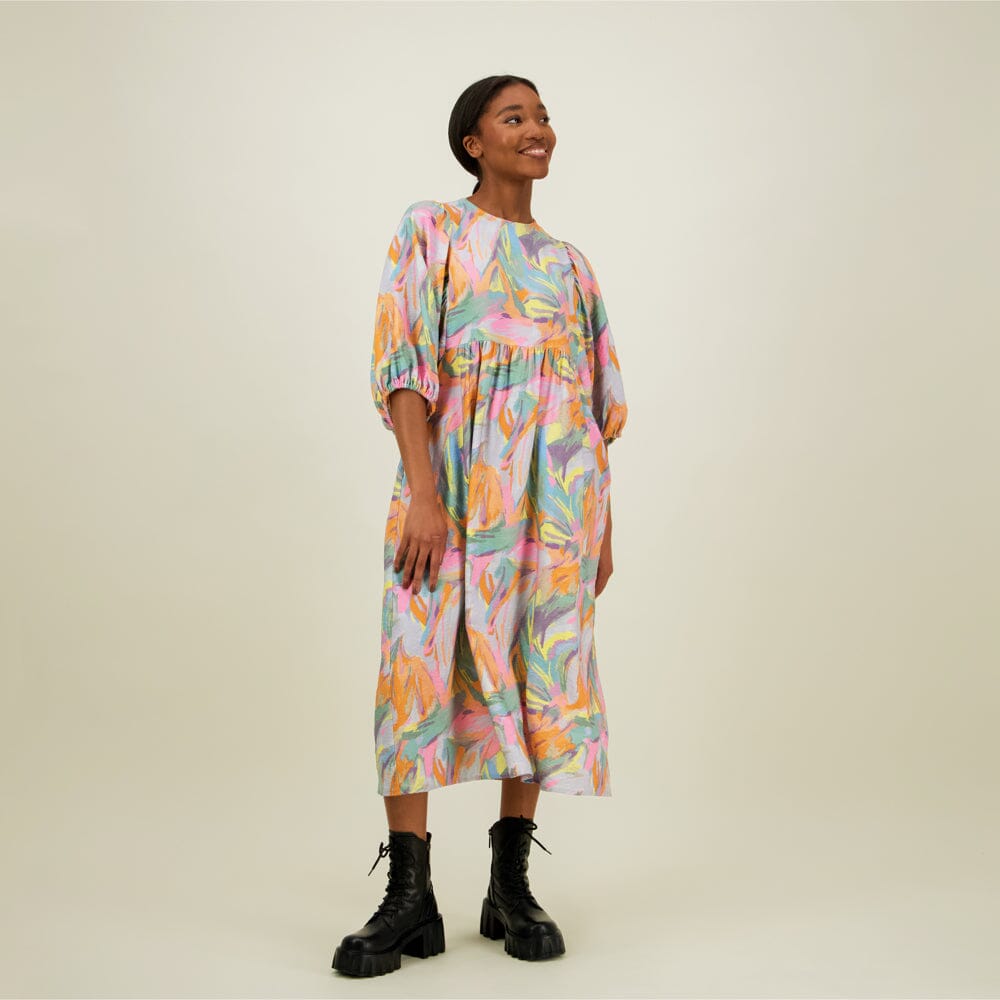Utopy Volume Sleeve Midi Dress -Mekko Aikuisten mekko Can't Stop Dreaming