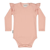RIB FRILLA BODY LS, PEONY Metsola