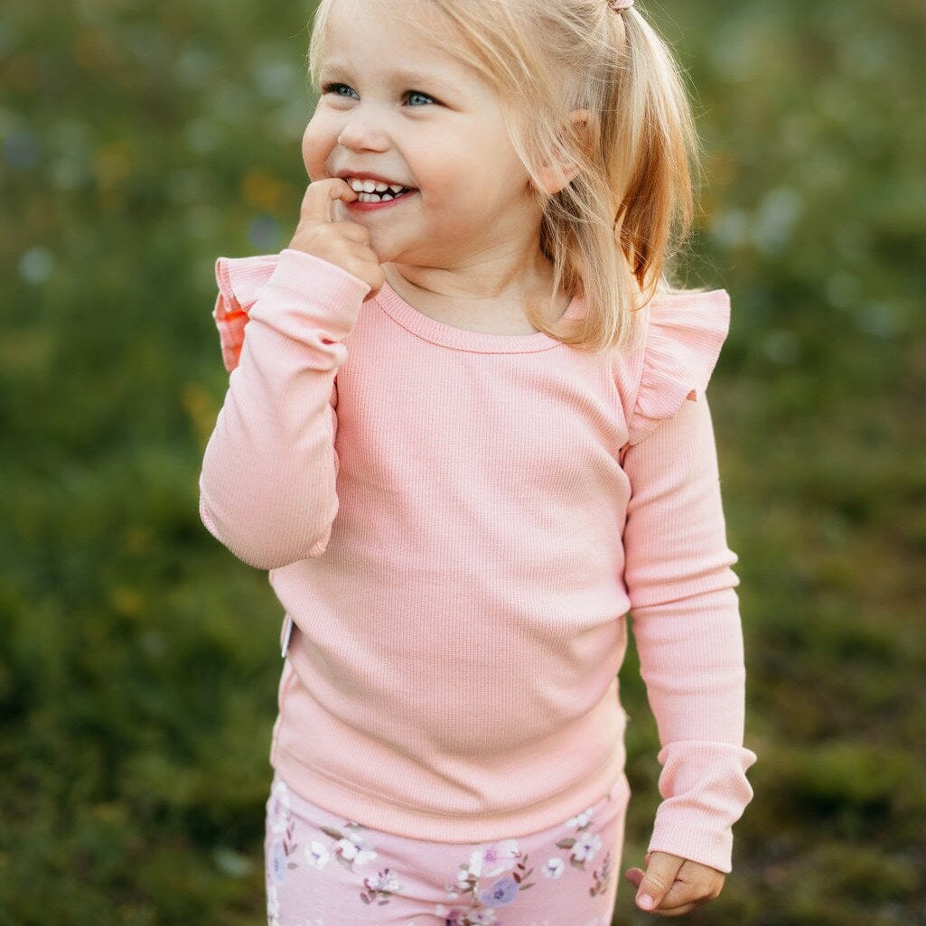 RIB FRILLA SHIRT, PEONY Paita Metsola
