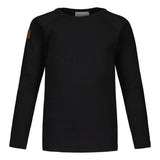RIB T-SHIRT LS, BLACK Metsola