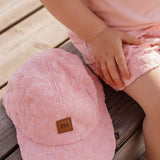 Check Terry Block Cap | Pinkie