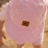 Check Terry Block Cap | Pinkie