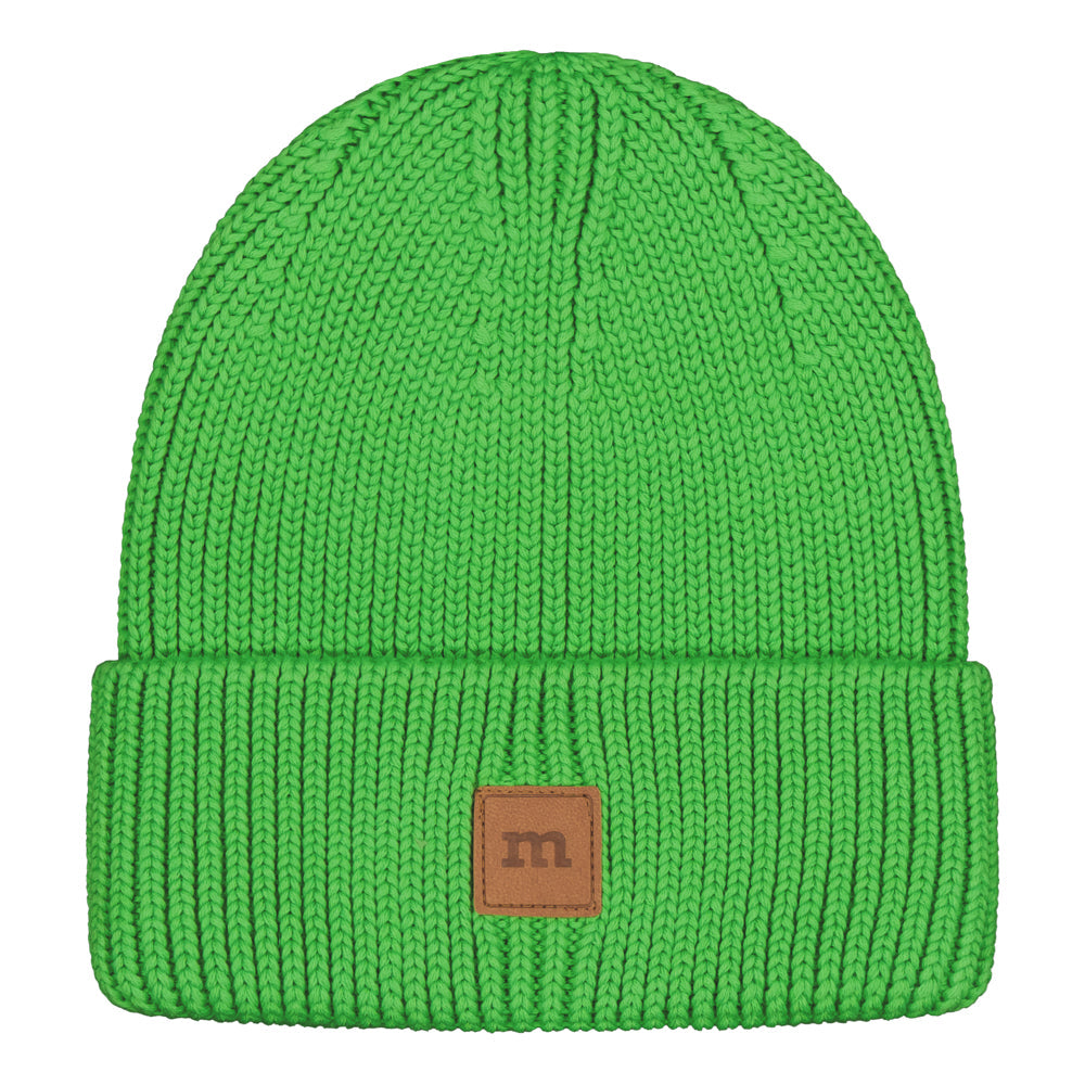 COTTON KNIT BEANIE | SPACE GREEN