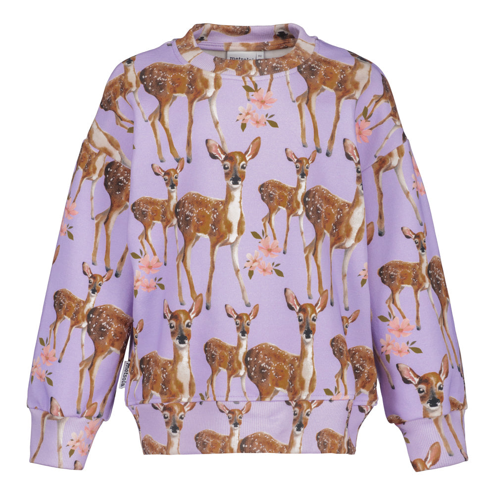 CUTE BAMBI OVERSIZE SWEATER | ICY LILAC