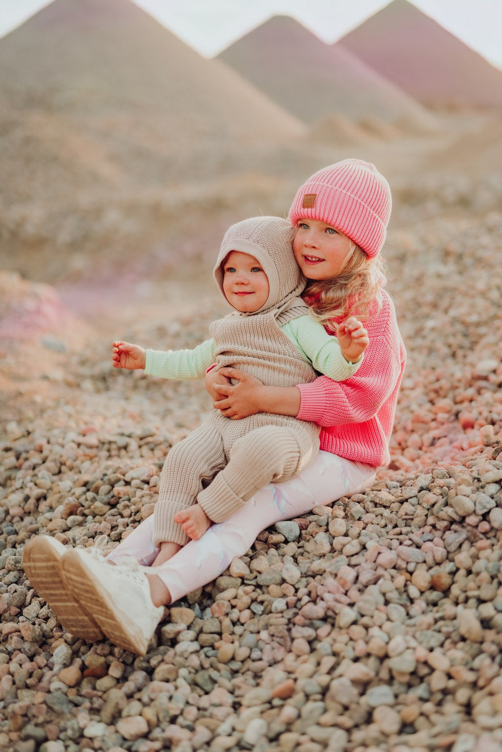 COTTON KNIT BEANIE | SPACE PINK