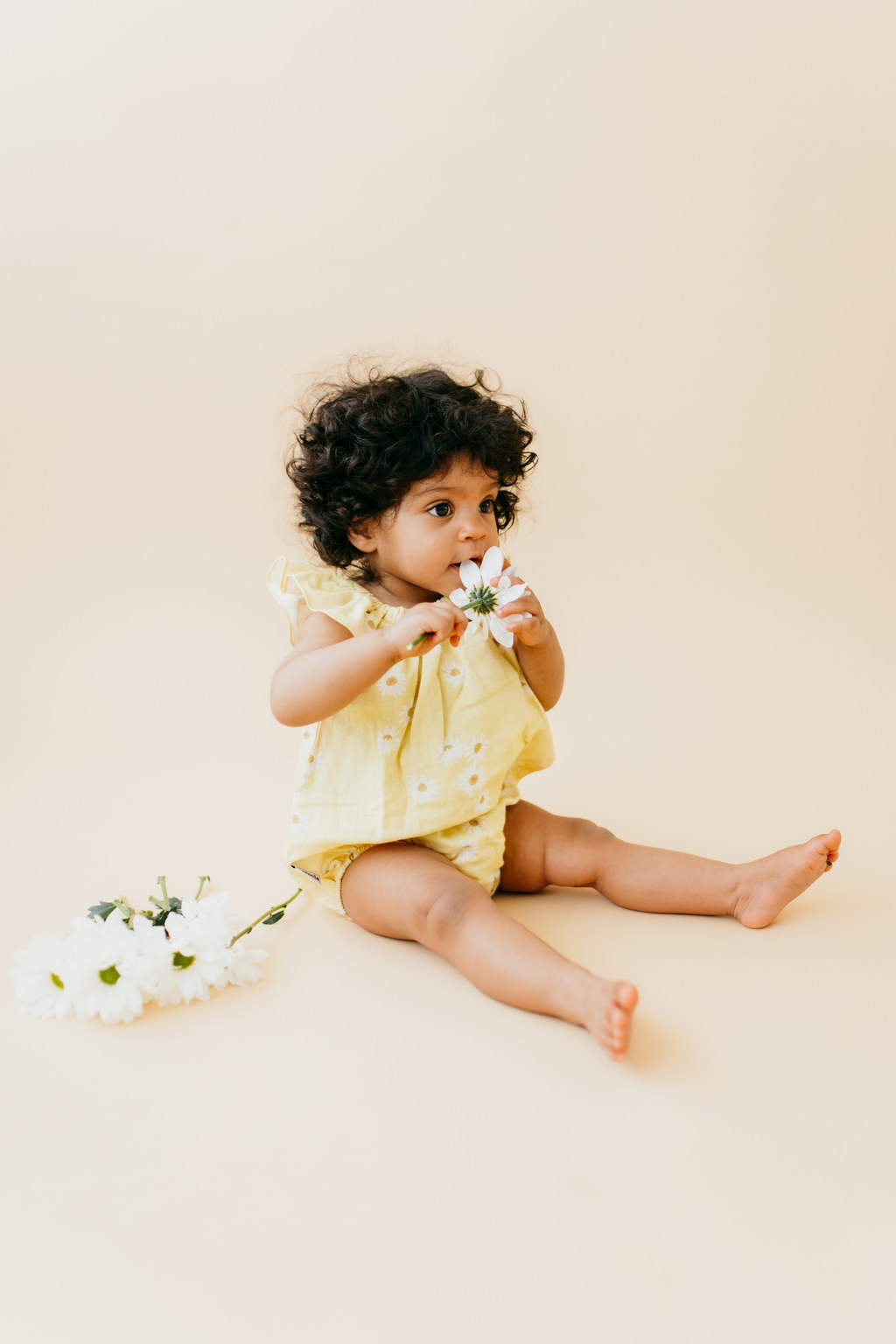 MINI SWEETNESS MUSLIN ROMPER | MELLOW YELLOW