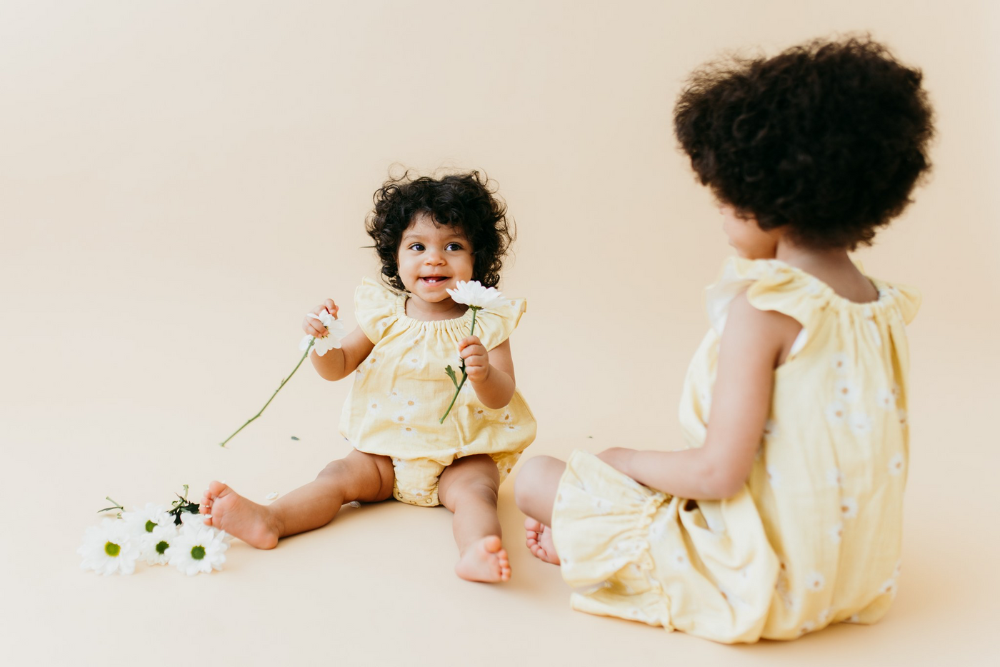 MINI SWEETNESS MUSLIN ROMPER | MELLOW YELLOW