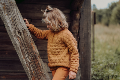 TEXTURED PULLOVER | PEANUT