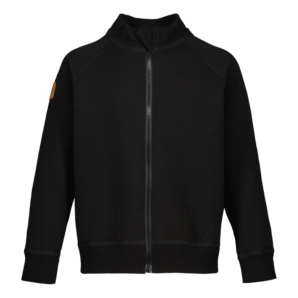 MERINO FLEECE CARDIGAN | BLACK