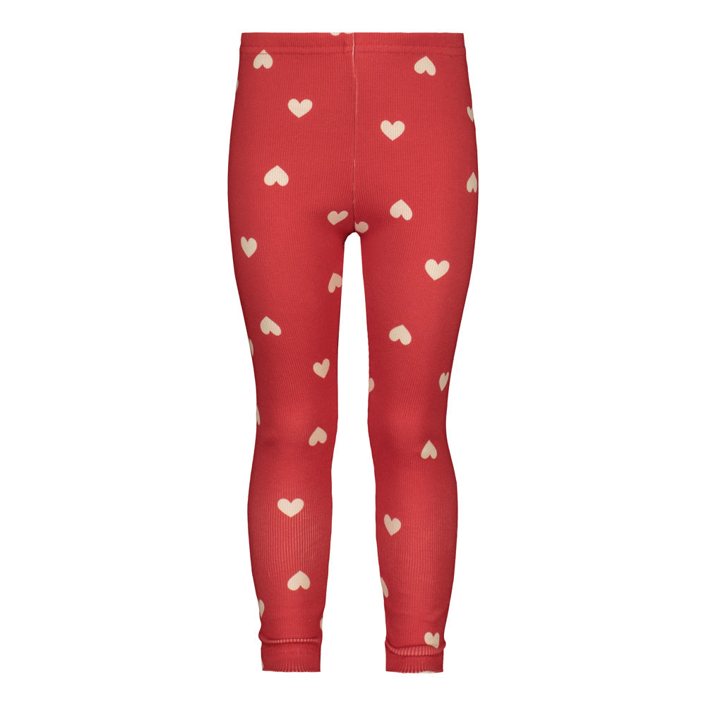 HEART SONG RIB LEGGINGS | POPPY