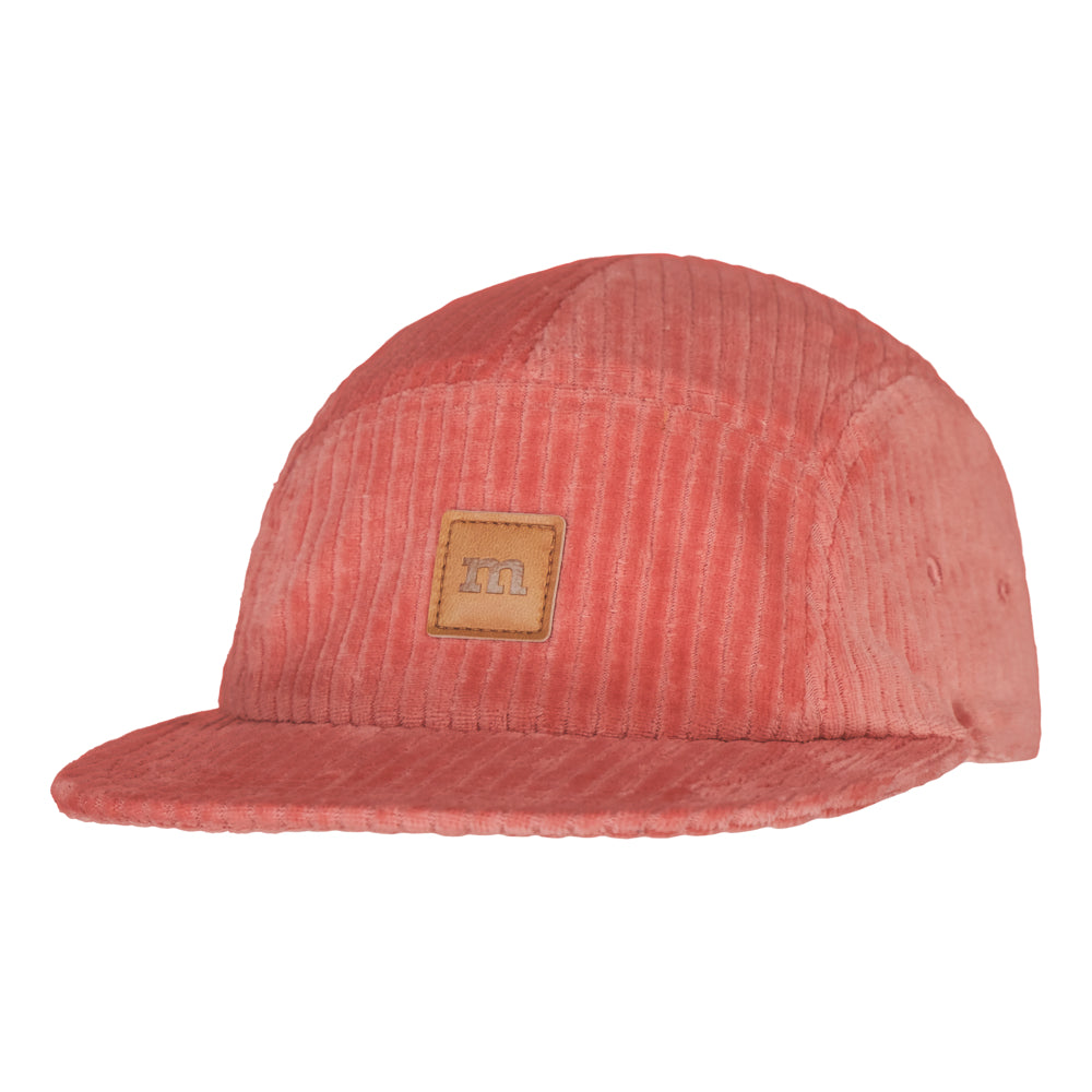 VELOUR BLOCK CAP | RASPBERRY