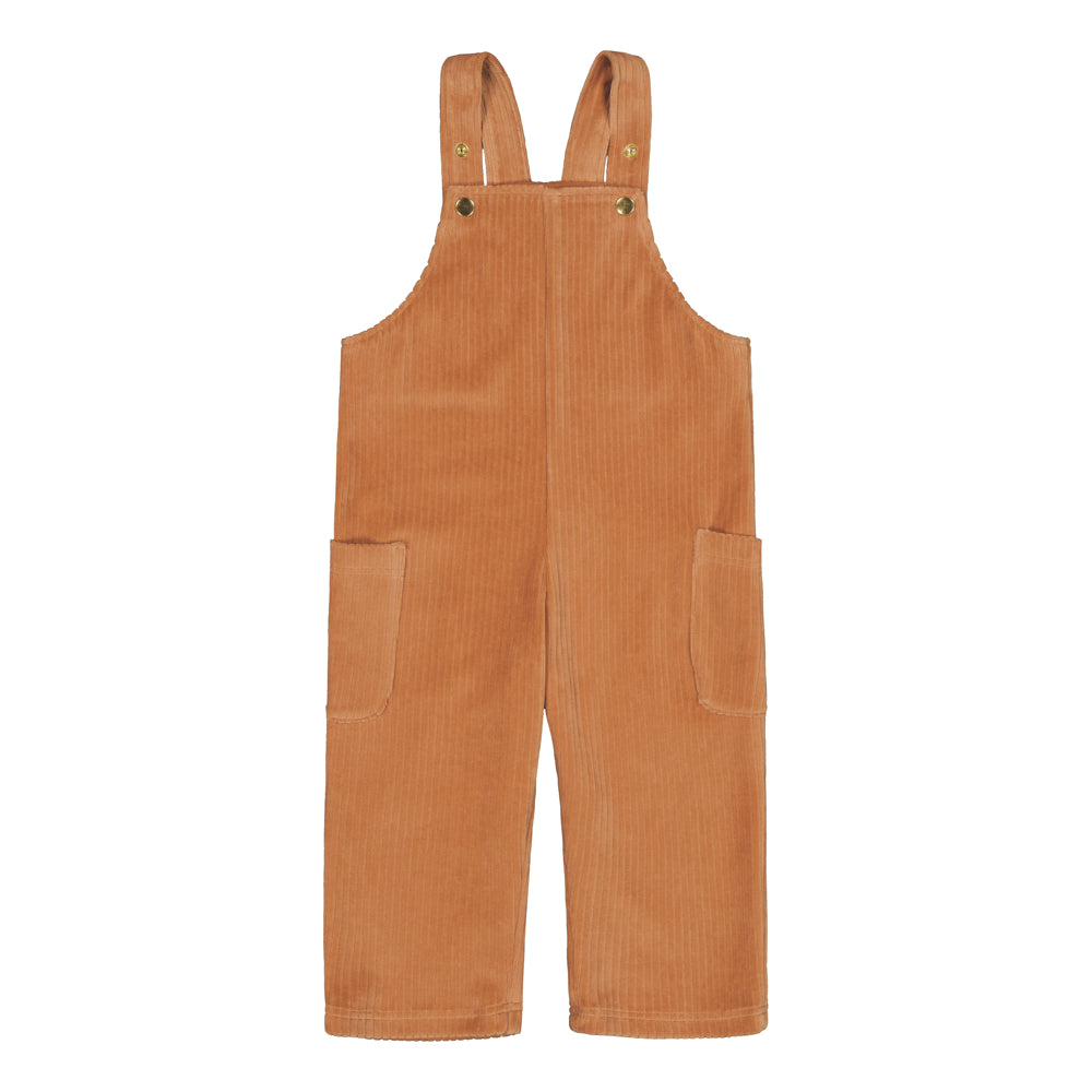 VELOUR OVERALLS | PEANUT