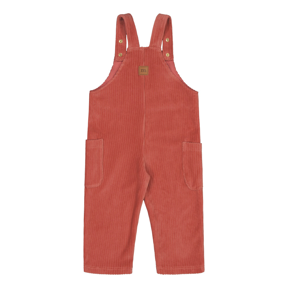 VELOUR OVERALLS | RASPBERRY