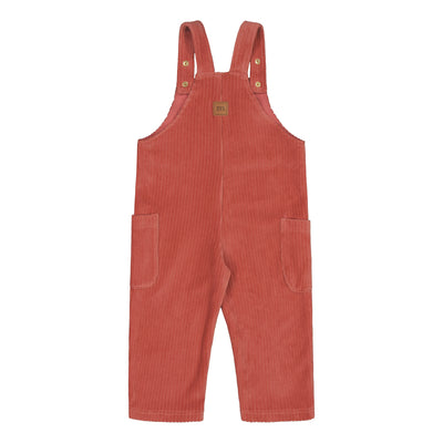 VELOUR OVERALLS | RASPBERRY