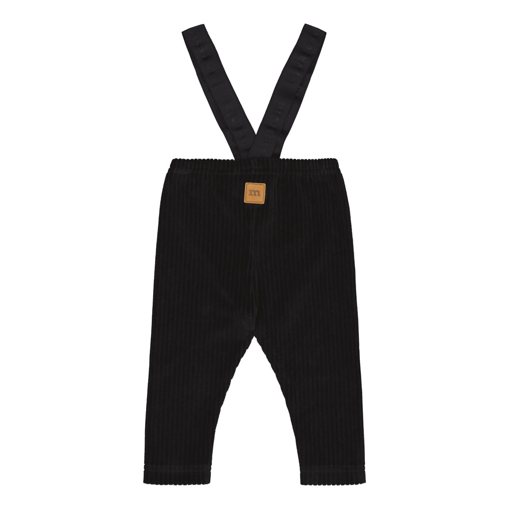 VELOUR BRACE  PANTS | BLACK