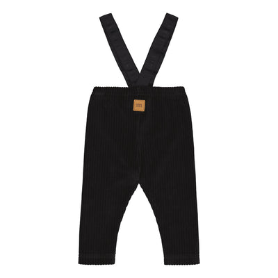 VELOUR BRACE  PANTS | BLACK