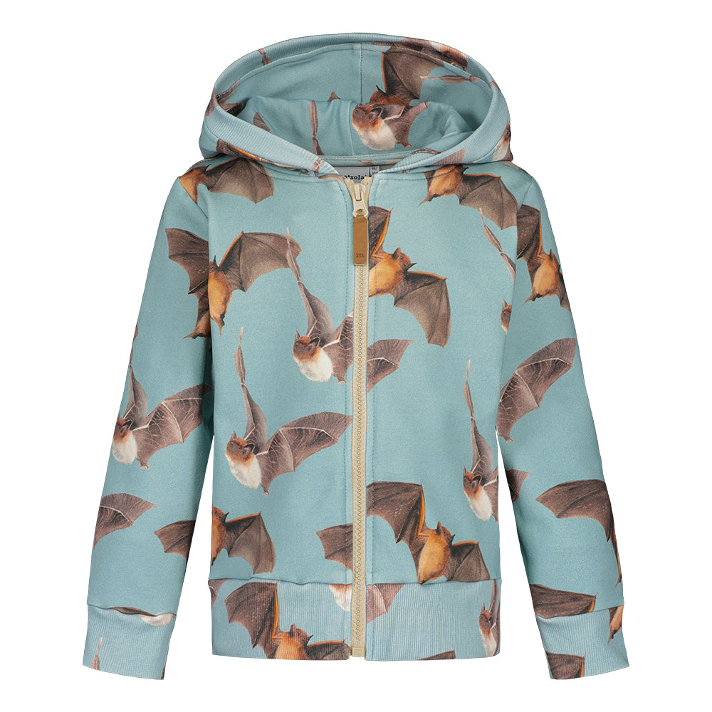 BAT ZIP HOODIE | CLOUDY SKY