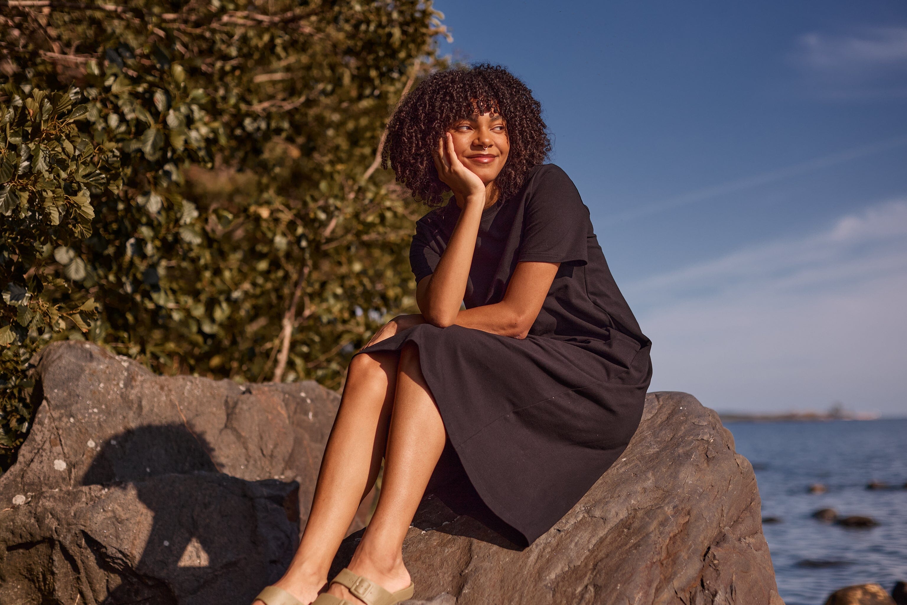 A-LINE DRESS | LICORICE Aikuisten mekko My Happy Place Women