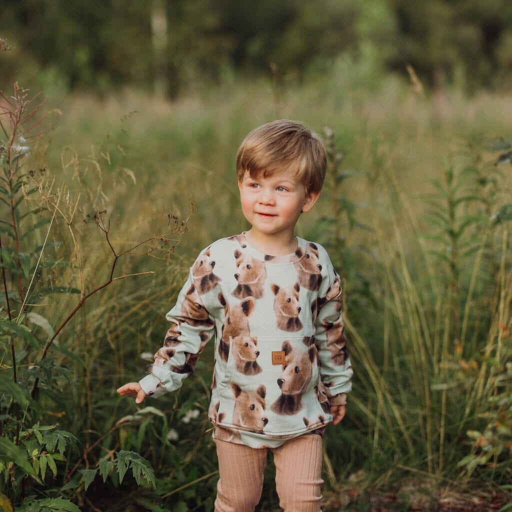Bear Pocket Sweater | Spring Green Pitkähihainen paita Days Like These