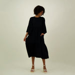BELL SLEEVE MIDI DRESS | LICORICE Aikuisten mekko My Happy Place Women