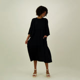 BELL SLEEVE MIDI DRESS | LICORICE Aikuisten mekko My Happy Place Women