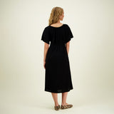 Bell Sleeve Rib Dress -Mekko | Licorice Aikuisten mekko C'est La Vie!