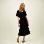 Bell Sleeve Rib Dress -Mekko | Licorice Aikuisten mekko C'est La Vie!