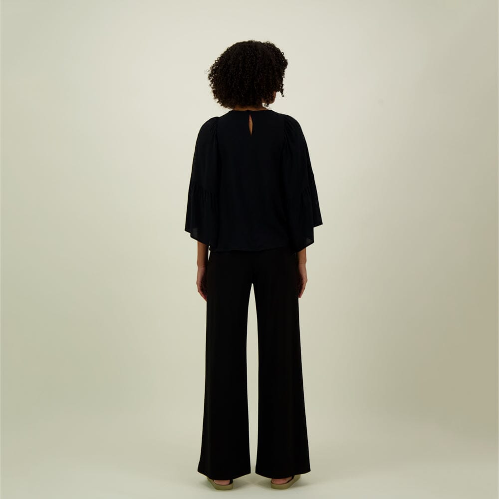 BELL SLEEVE SHIRT | LICORICE Aikuisten paita My Happy Place Women
